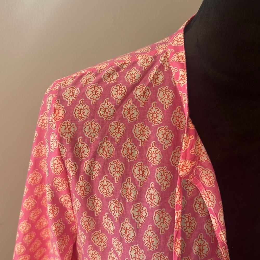 Pink Printed Boho Tassel Maxi Dress - Picture 3 of 3